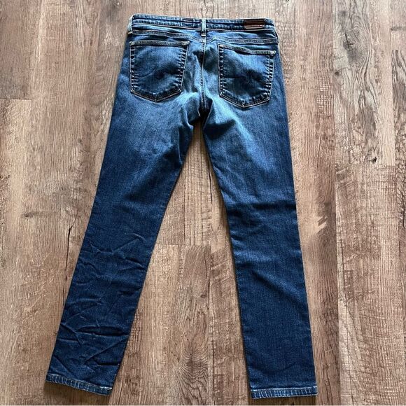 Ag Adriano Goldschmied Blue Skinny Jeans with Distressed Finish the Aubrey Sz 30 - Picture 2 of 7